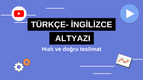 videolarınıza Türkçe ve İngilizce alt yazı eklerim