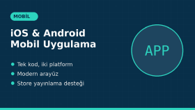 iOS ve Android için mobil uygulamanızı geliştiririm
