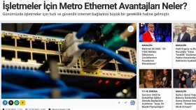 İşletmeler İçin Metro Ethernet Avantajları Neler?