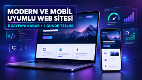 modern ve mobil uyumlu web sitesi geliştiririm