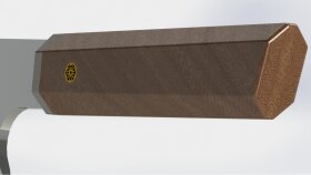 Çınar Bey için bir Japon şef bıçağının çizimini yaptık.