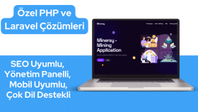 projenize özel PHP ve Laravel web yazılımı geliştiririm