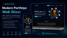 ahmeterden.com protfolyo projesi