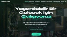 Kavalcıoğlu Enerji kurumsal web sitesi