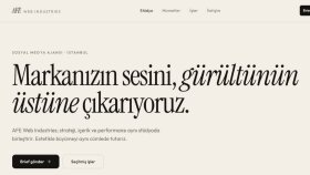 AFE Web Industries - Web Site Tasarımı
