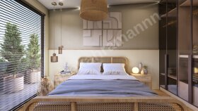 İç Mekan Render / Daire Yatak Odası