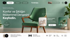 mobilya ve dekorasyon markanız için vitrin sitesi tasarlarım
