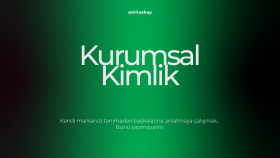 markana özel profesyonel ve tutarlık bir kimlik tasarlarım
