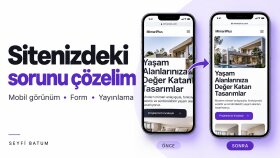 web sitenizin görünüm form veya yayın sorununu düzeltirim