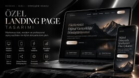markanıza modern ve dönüşüm odaklı landing page tasarlarım