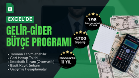 işiniz için gelir-gider ve bütçe programı yaparım