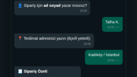 AI Destekli WhatsApp Sipariş Botu – TeknoDurak Demo
