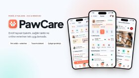 PawCare — Evcil Hayvan Bakım Uygulaması | Mobil UI/UX
