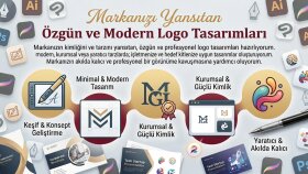 Markanızı yansıtan özgün ve modern logolar tasarlayabilirim