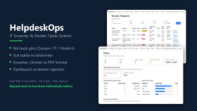 HelpdeskOps: IT Envanter ve Destek Talebi Sistemi