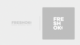 FRESHOK Doğal Mineral Suyu Logo Tasarım