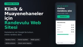 klinik ve muayenehane için randevu alan web sitesi yaparım