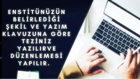 çalışmanızı yazım kılavuzuna uygun hale getirebilirim