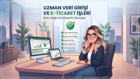 tüm veri girişlerinizi hızlı ve özenli şekilde yaparım