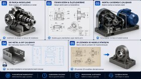SolidWorks ile 3D modelleme yaparım