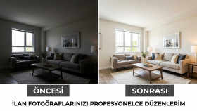 Gayrimenkul fotoğrafı profesyonel ışık ve renk düzenlemesi