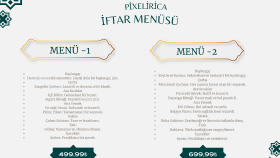 Restauranta Özel Menü Tasarımı