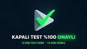 google play console kapalı test onay hizmeti sağlarım