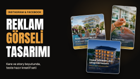 Instagram ve Facebook için reklam görseli tasarlarım