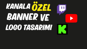 yayıncılar ve youtuberlar için banner tasarlarım