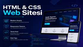 HTML ve CSS ile modern, hızlı web sitesi hazırlayabilirim