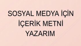 ilgi çekici sosyal medya metni yazarım