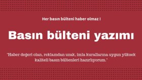 profesyonel basın bülteni hazırlarım