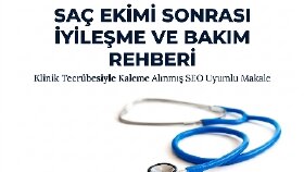 Saç Ekim Sonrası İyileşme Süreci ve Doğru Bakım Rehberi