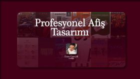 profesyonel düzeyde afiş ve menü tasarlarım