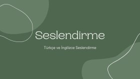 Amerikan İngilizcesi ve Türkçe seslendirme yapabilirim