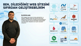 dilediğiniz web sitesini sıfırdan geliştirebilirim