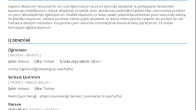 İngilizce Mütercim ve Tercümanlık  