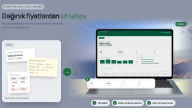 Dağınık fiyatlardan tek tabloya