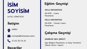 cv tasarım