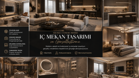 Modern İç Mekan Tasarımı ve Gerçekçi 3D Görselleştirme