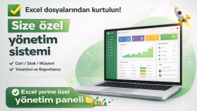 Excel yerine özel yönetim paneli geliştiririm