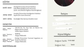size CV hazırlayabilirim