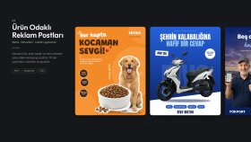 Ürün Odaklı Reklam Postları – Mama, Motor, Lojistik