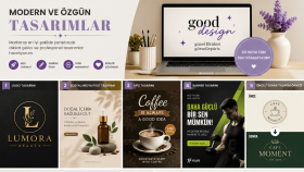 modern ve minimalist logo tasarımı yaparım