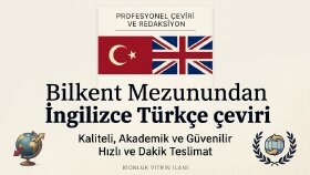 İngilizce Türkçe çeviri yaparım