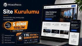 wordpress sitenizi anahtar teslim yapabilirim
