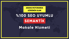 %100 özgün, SEO uyumlu semantik web içeriği yazarım