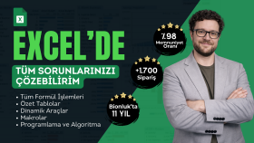 excelde görseli güçlü analiz yaparım, sorunlarınızı çözerim