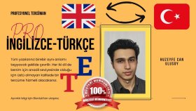 İngilizce çevirilerinizi profesyonelce yaparım