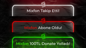 Twitch yayınları; abone, takip ve donate animasyonu tasarımı